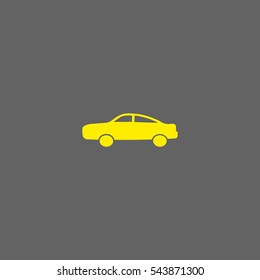 passenger car, an icon