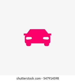 passenger car, an icon