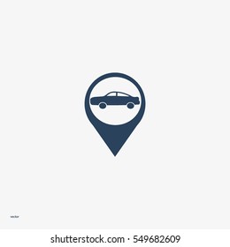 passenger car, an icon