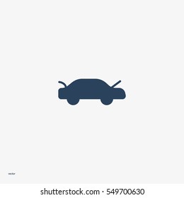 passenger car, an icon