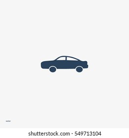 passenger car, an icon