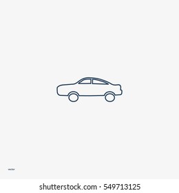 passenger car, an icon