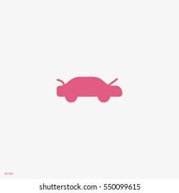 passenger car, an icon