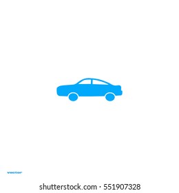 passenger car, an icon