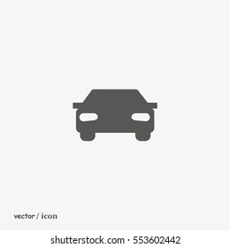 passenger car, an icon