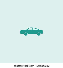 passenger car, an icon