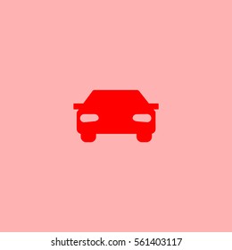 passenger car, an icon