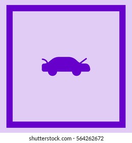 passenger car, an icon