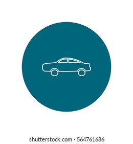 passenger car, an icon