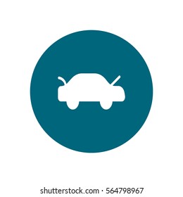 passenger car, an icon