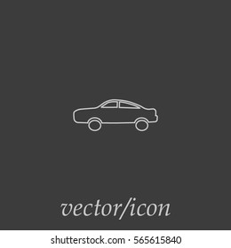 passenger car, an icon