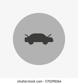 passenger car, an icon