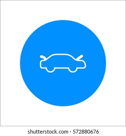 passenger car, an icon