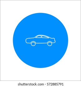 passenger car, an icon