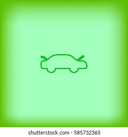 passenger car, an icon