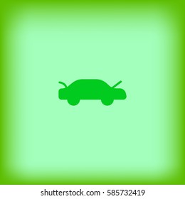 passenger car, an icon