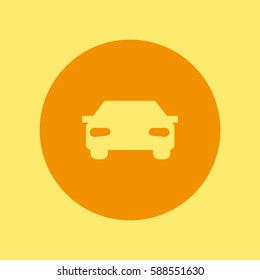 passenger car, an icon
