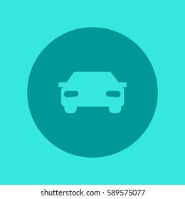 passenger car, an icon