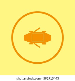 passenger car, an icon