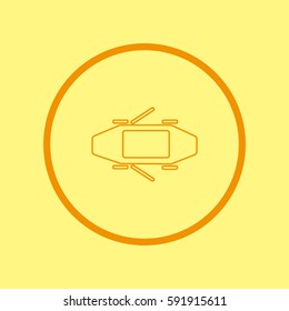 passenger car, an icon