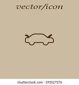 passenger car, an icon