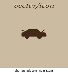 passenger car, an icon