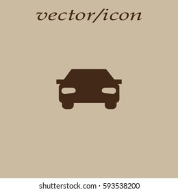 passenger car, an icon