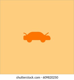 passenger car, an icon