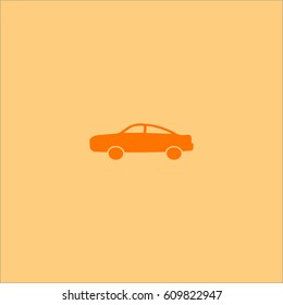 passenger car, an icon