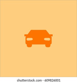 passenger car, an icon