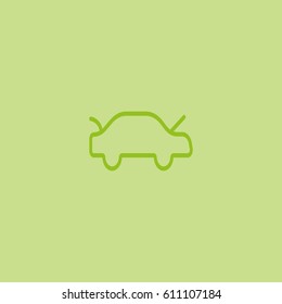 passenger car, an icon