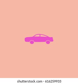 passenger car, an icon