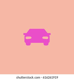 passenger car, an icon