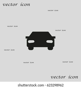 passenger car, an icon