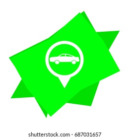 passenger car, an icon
