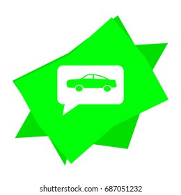 passenger car, an icon