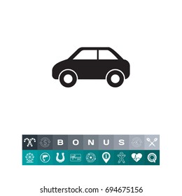 Passenger car icon