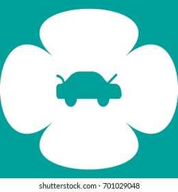 passenger car, an icon