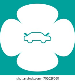 passenger car, an icon
