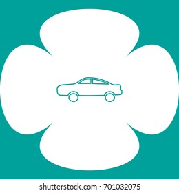 passenger car, an icon