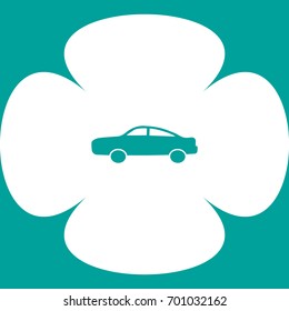 passenger car, an icon