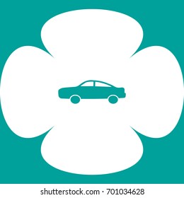 passenger car, an icon