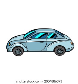 Ein Pkw auf neutralem Hintergrund. Automobil-Verkehr, Automobil. Auto
