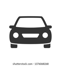 passenger car with round headlights vector icon isolated on white background. car flat icon for web and ui design - Shutterstock ID 1376068268