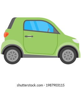 Passenger car vector icon illustration isolated on white