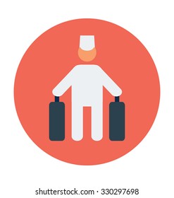 
Passenger Colored Vector Icon
