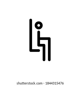 Fluggastfahrer ältere Nutzer Avatar-Transport-Symbol, Logo und Illustrations-Vektorgrafik