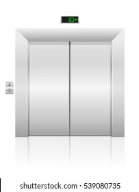passenger elevator stock vector illustration isolated on white background