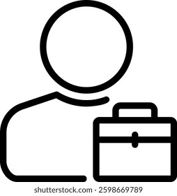 passenger line icon illustration vector
