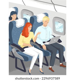 Ilustración de viaje del vehículo del asiento del avión